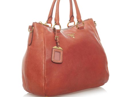 Prada Vitello Daino Satchel 33336 Supply