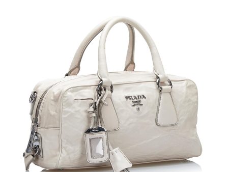 Prada Vitello Daino Satchel E9BlyJ Discount