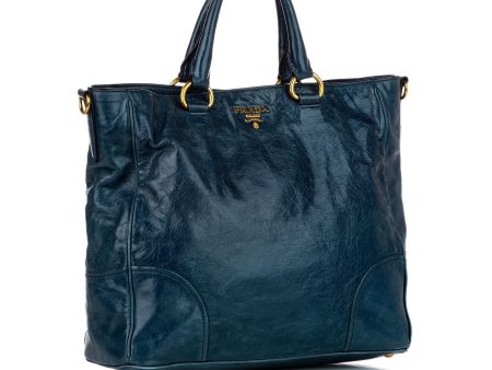 Prada Vitello Shine Satchel 34667 Cheap