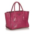 Prada Twin Pocket Leather Satchel 28484 on Sale