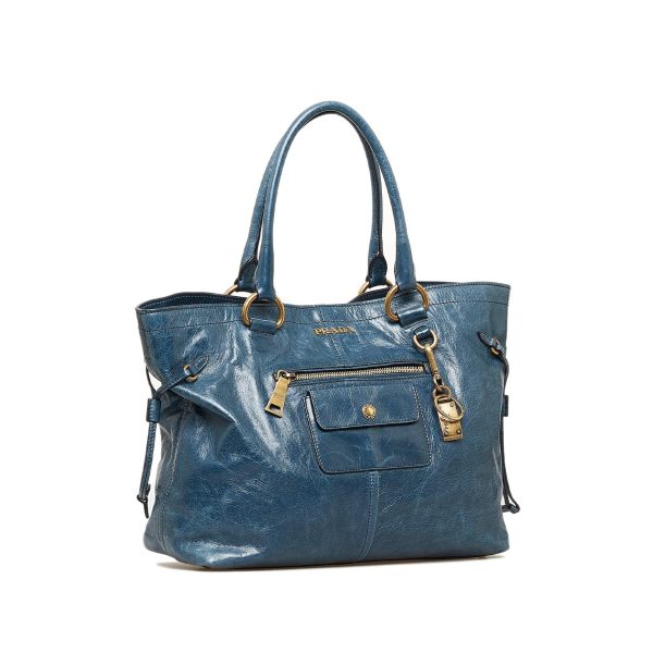 Prada Vitello Shine Tote Bag 8gFKmF on Sale