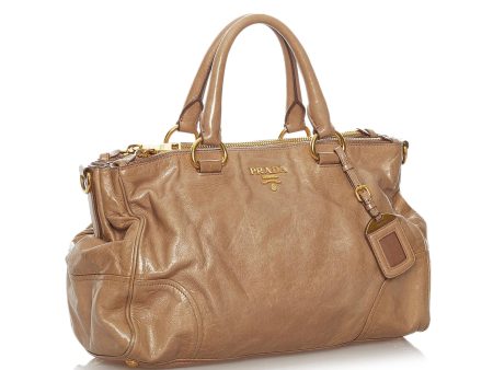 Prada Vitello Shine Satchel 28200 Hot on Sale