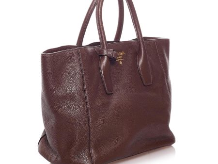 Prada Vitello Daino Shopper Tote Bag 29190 Cheap