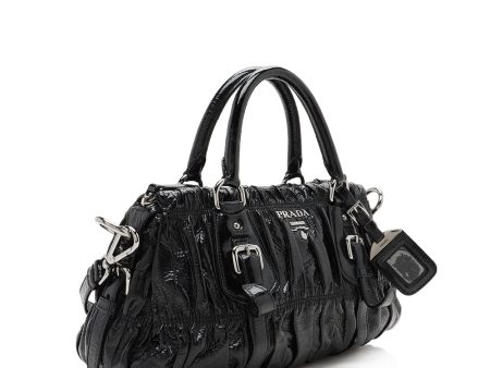 Prada Vernice Gaufre Satchel - FINAL SALE 13188 Cheap