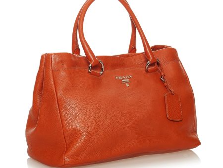 Prada Vitello Daino Satchel 27836 Hot on Sale