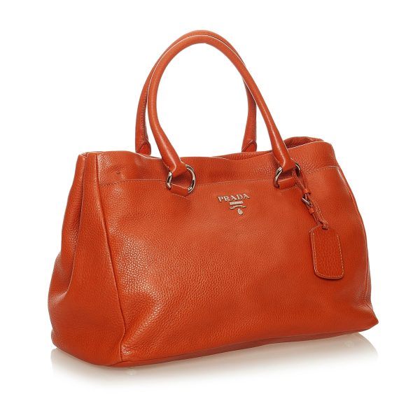 Prada Vitello Daino Satchel 27836 Hot on Sale