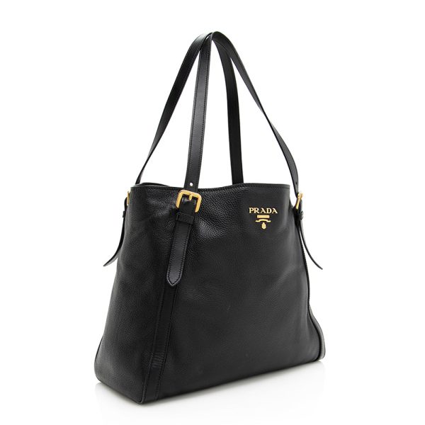 Prada Vitello Daino North South Tote 19897 For Discount