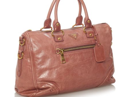 Prada Vitello Shine Satchel 28448 Cheap