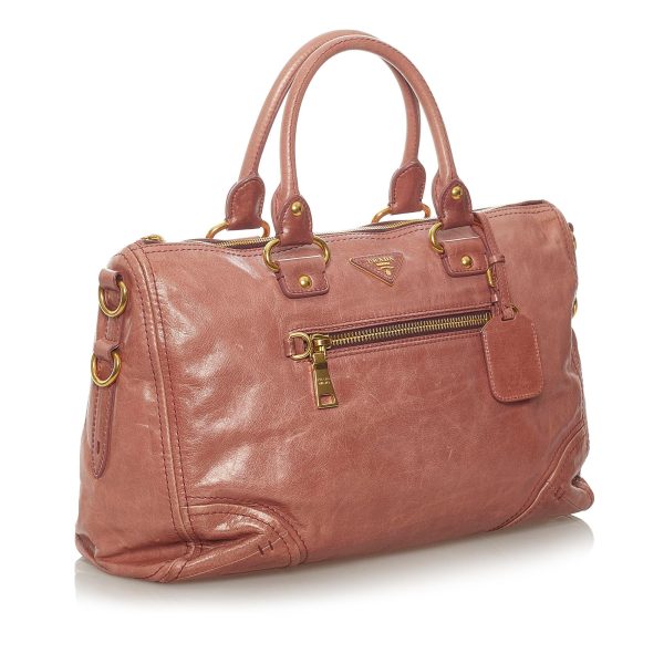 Prada Vitello Shine Satchel 28448 Cheap