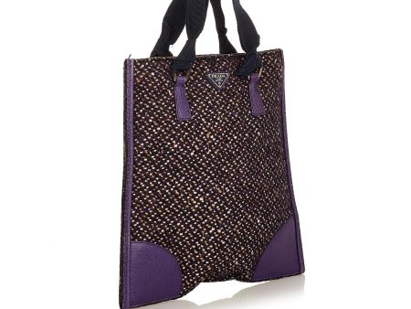 Prada Tweed Tote Bag 25163 Supply