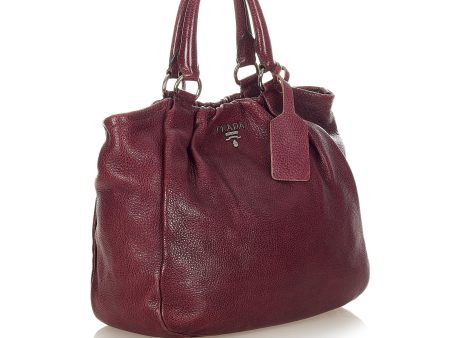 Prada Vitello Daino Satchel 23323 Online now