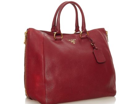 Prada Vitello Daino Satchel 28033 Fashion