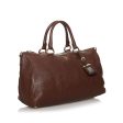 Prada Vitello Daino Satchel 30204 Fashion