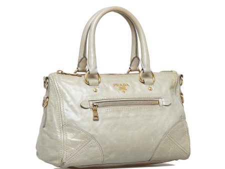 Prada Vitello Shine Satchel lWgBhT Sale