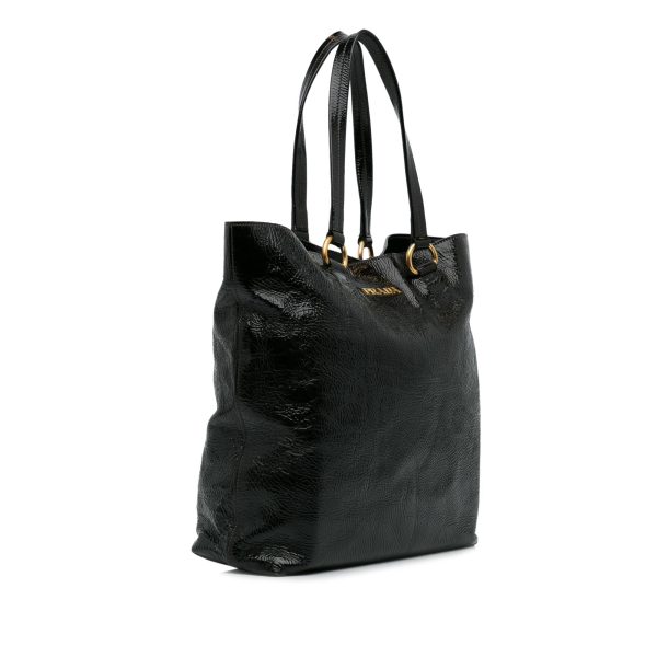 Prada Vernice Tote Bag q563Ze Fashion