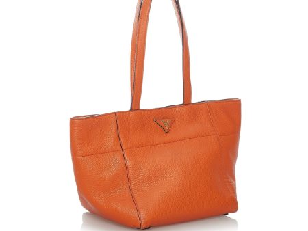 Prada Vitello Daino Leather Tote Y0yh3U Sale