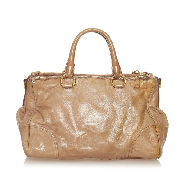 Prada Vitello Shine Satchel 27635 For Discount