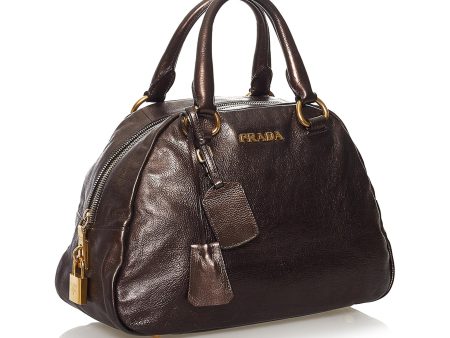 Prada Vitello Daino Handbag 32952 Fashion