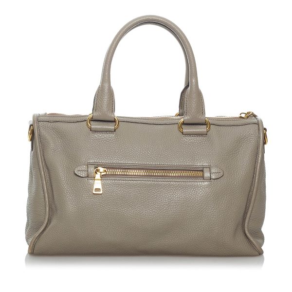 Prada Vitello Daino Satchel 30303 For Cheap