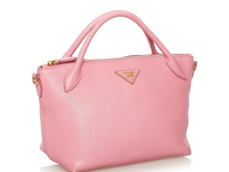 Prada Vitello Daino Satchel 34370 For Sale