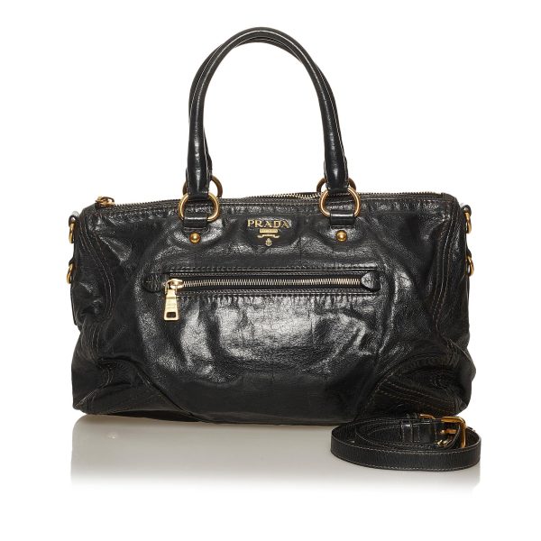 Prada Vitello Shine Satchel 29261 For Sale