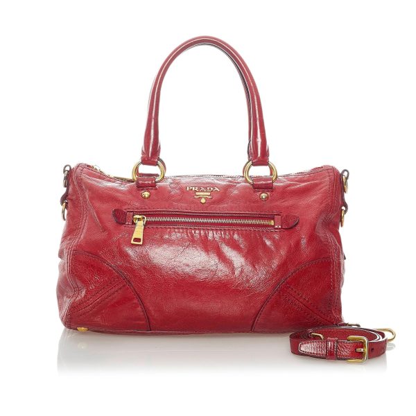 Prada Vitello Shine Satchel 33139 Online Sale