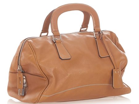 Prada Vitello Daino Satchel 19624 For Cheap