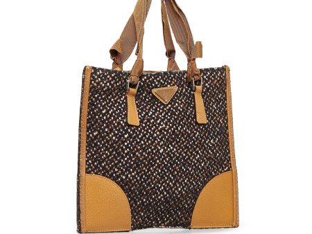 Prada Tweed Handbag 9kiMLy Discount