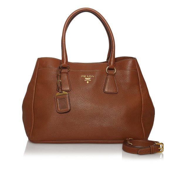 Prada Vitello Daino Satchel 30700 Fashion