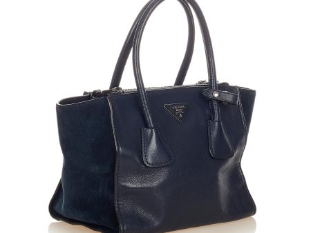 Prada Twin Pocket Leather Satchel 25676 Online Hot Sale