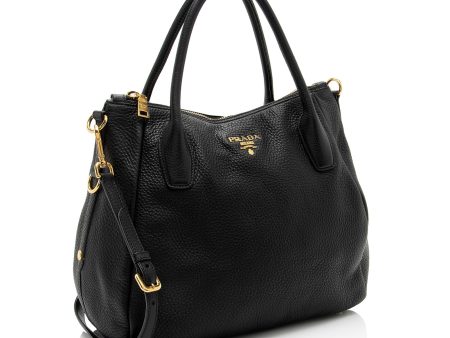 Prada Vitello Daino Shopping Tote vYoFUv Online now