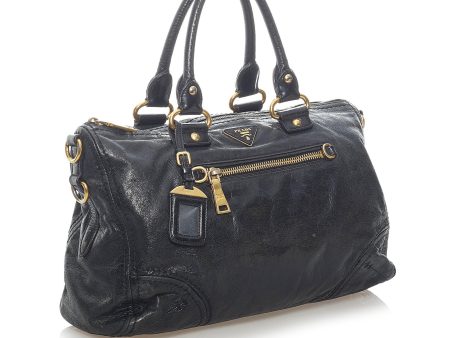 Prada Vitello Shine Handbag 7Je4iF Online now