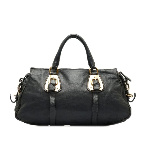 Prada Vitello Daino Satchel DWxQmb Online Hot Sale