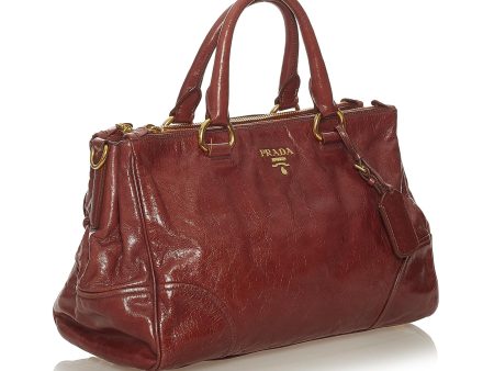 Prada Vitello Shine Satchel 27630 Fashion