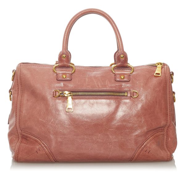 Prada Vitello Shine Satchel 28448 Cheap