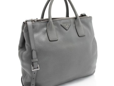 Prada Vitello Daino Shopping Tote VEDEUE Sale