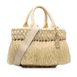 Prada Wicker and Woven Straw Fringe Basket Bag uwOpdU Hot on Sale