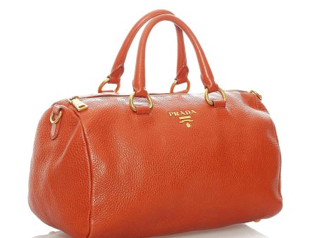 Prada Vitello Daino Satchel 31372 Hot on Sale