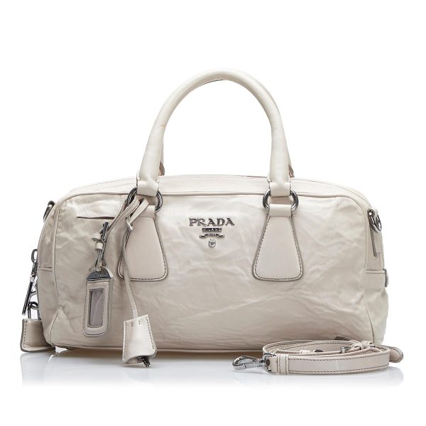 Prada Vitello Daino Satchel E9BlyJ Discount