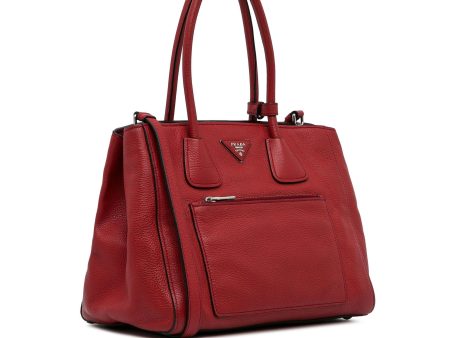 Prada Vitello Phenix Pocket Satchel MTduEh For Sale