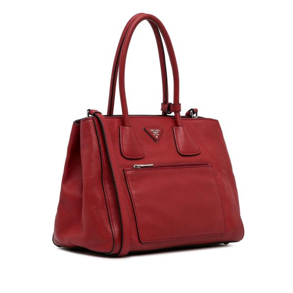 Prada Vitello Phenix Pocket Satchel MTduEh For Sale