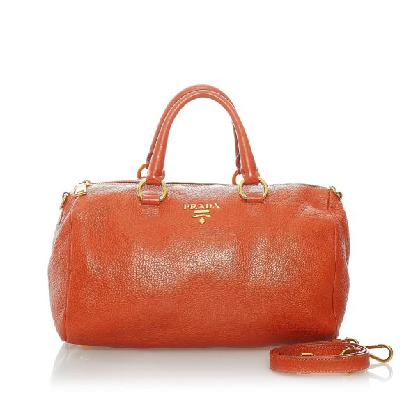 Prada Vitello Daino Satchel 31372 Hot on Sale