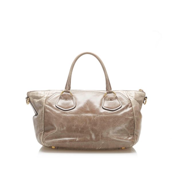 Prada Vitello Shine Satchel 26465 Online now