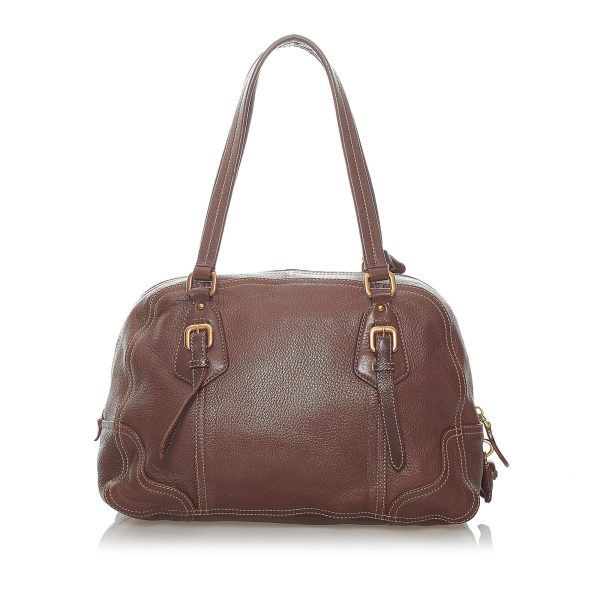 Prada Vitello Daino Satchel 30840 Hot on Sale