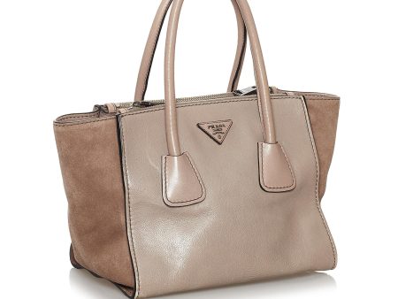 Prada Twin Pocket Leather Satchel 29876 For Cheap