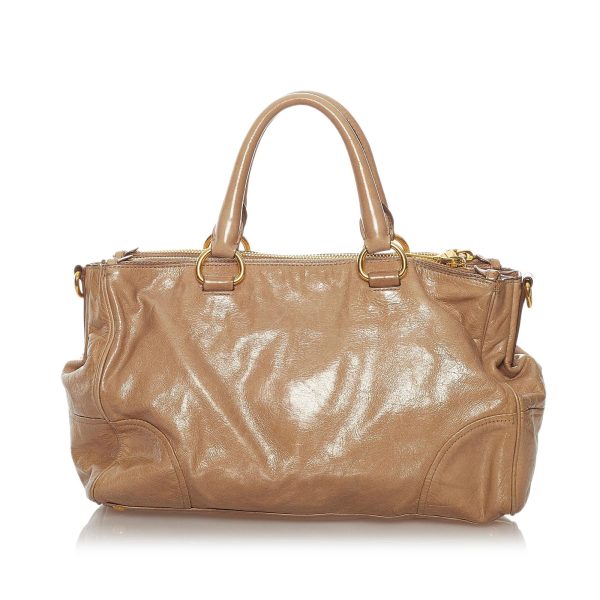 Prada Vitello Shine Satchel 28200 Hot on Sale