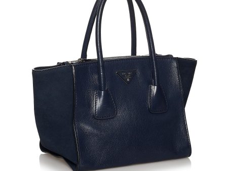 Prada Twin Pocket Leather Satchel 29609 on Sale