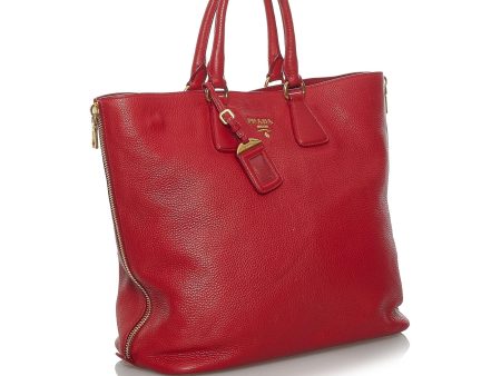 Prada Vitello Daino Leather Tote Bag 33945 Online