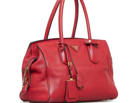 Prada Vitello Daino Satchel M4EaA8 Fashion