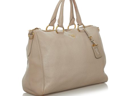 Prada Vitello Daino Satchel 28508 Online Hot Sale